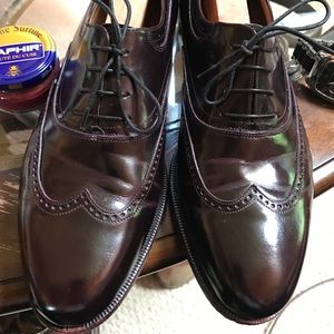 Bally wingtips size 8.5 d Made in Italy